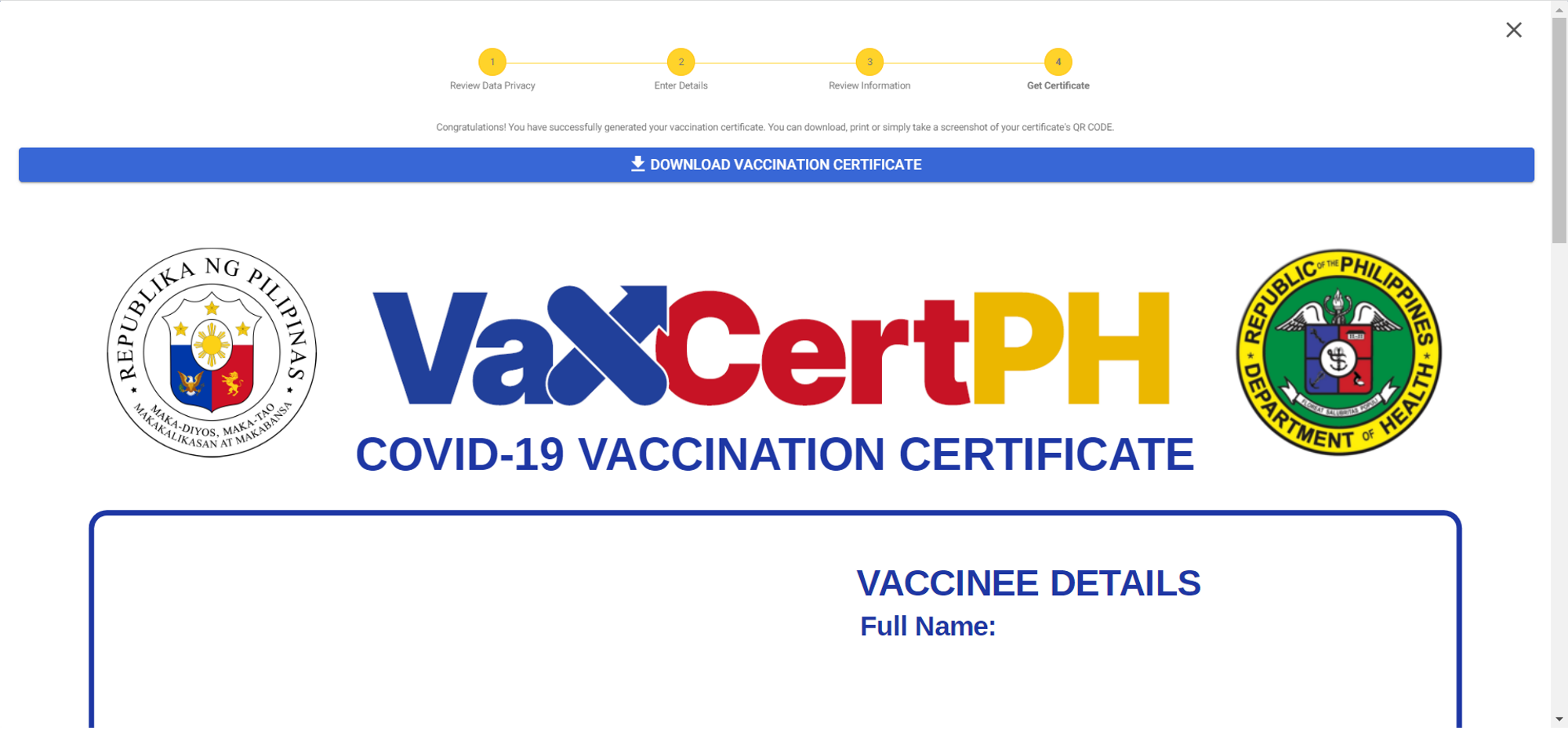 VaxCertPH